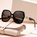 GIOVANNA CRYSTAL | Crystal Gold Oversized Sunglasses | UV400