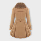 EMMA | Elegant Coat with Faux Fur Collar