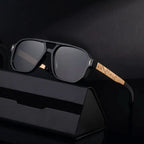 KAIRO CIPHER | Engraved Angular Sunglasses | UV400 No Logo