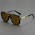 SAHARA GOLD | Smoked Gradient Square Sunglasses | UV400 Gold