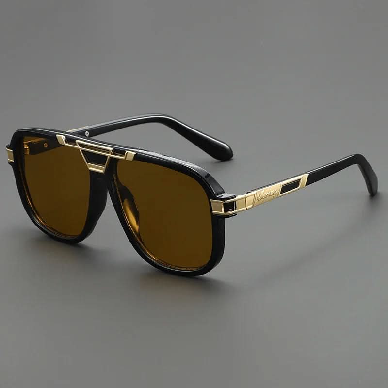 SAHARA GOLD | Smoked Gradient Square Sunglasses | UV400 Gold