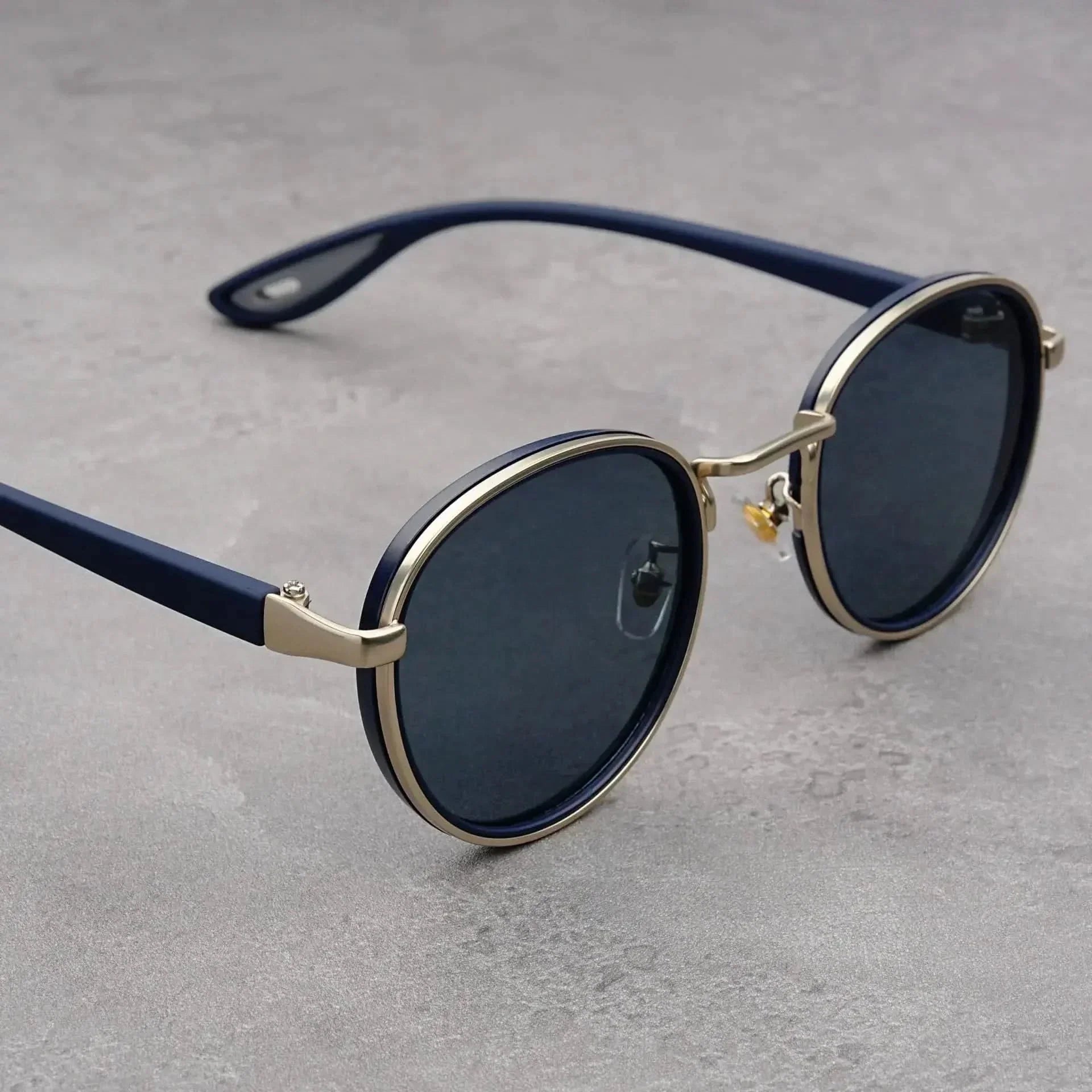 RIFT ORIGIN | Round Metal-Acetate Sunglasses | UV400