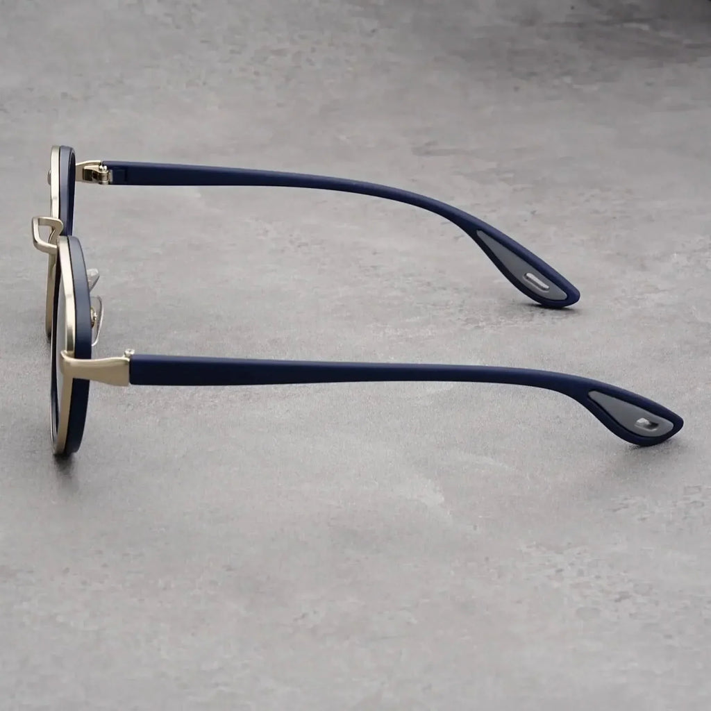 RIFT ORIGIN | Round Metal-Acetate Sunglasses | UV400