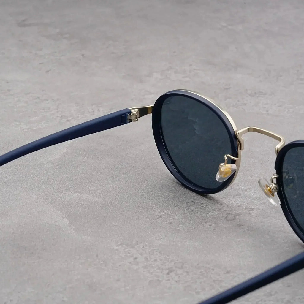 RIFT ORIGIN | Round Metal-Acetate Sunglasses | UV400