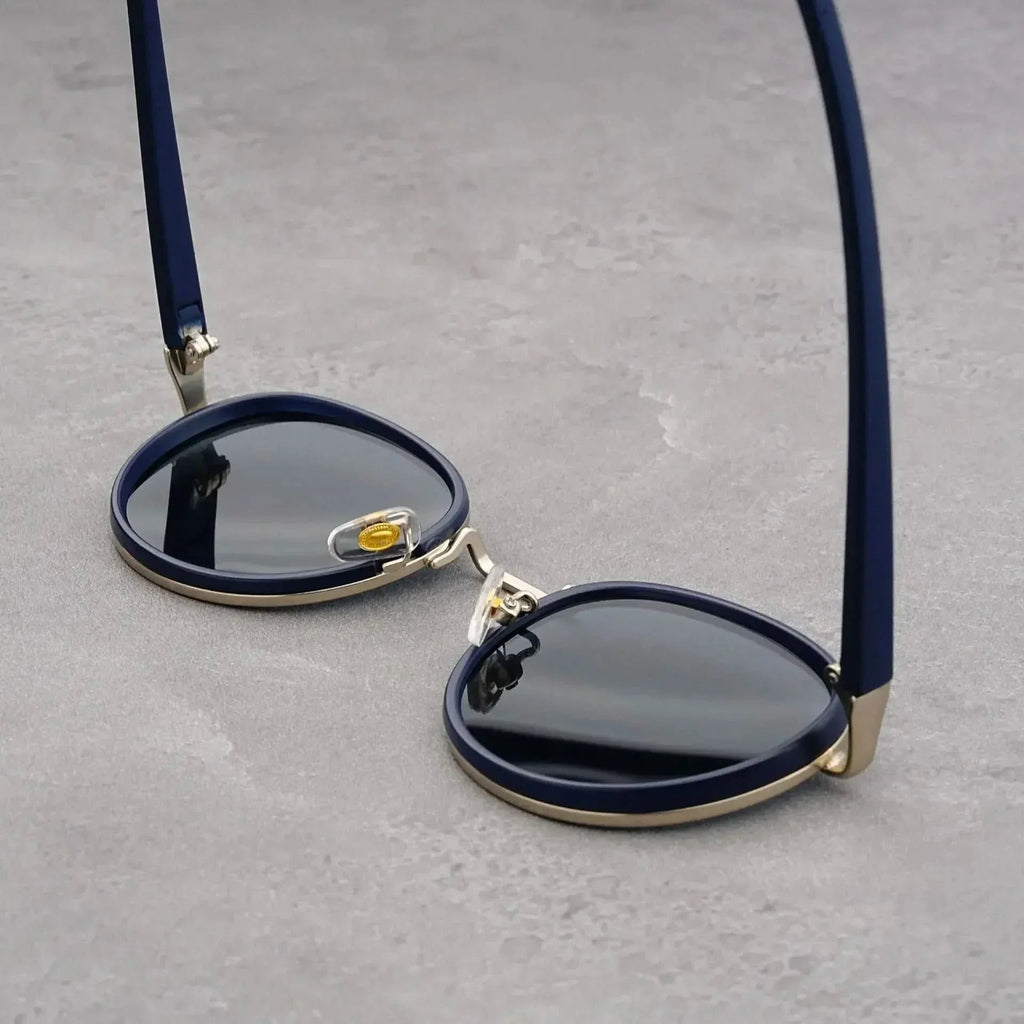 RIFT ORIGIN | Round Metal-Acetate Sunglasses | UV400