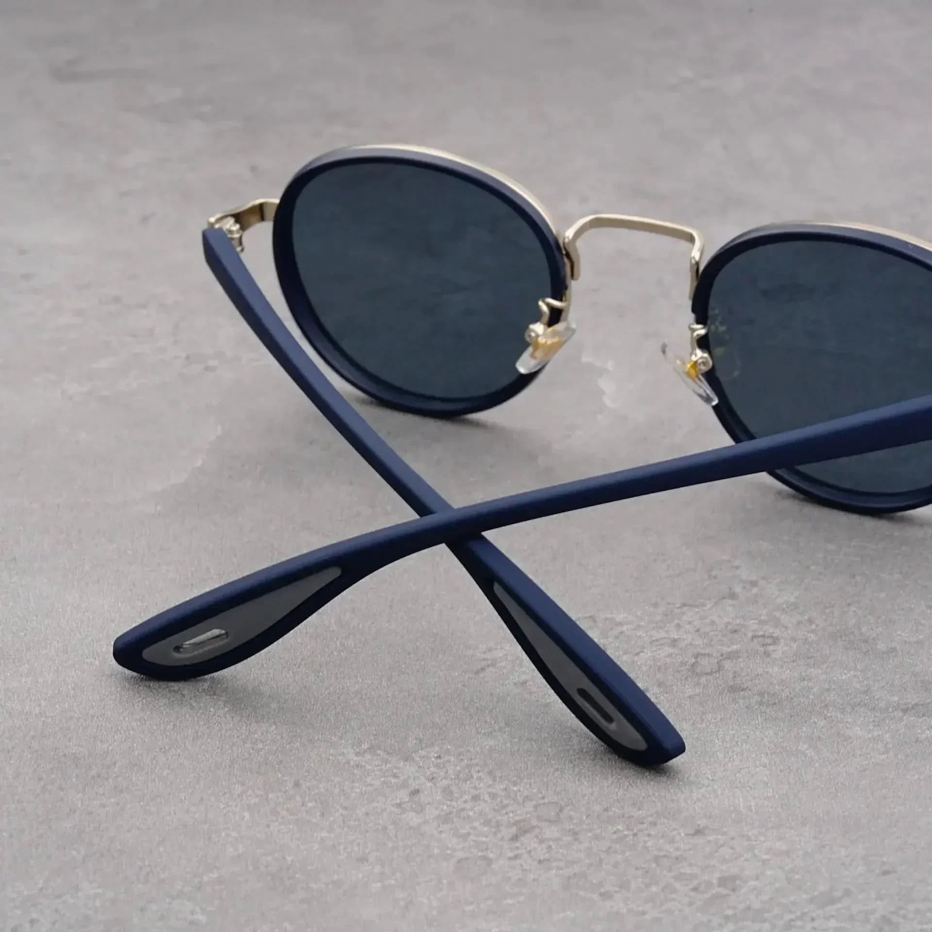 RIFT ORIGIN | Round Metal-Acetate Sunglasses | UV400