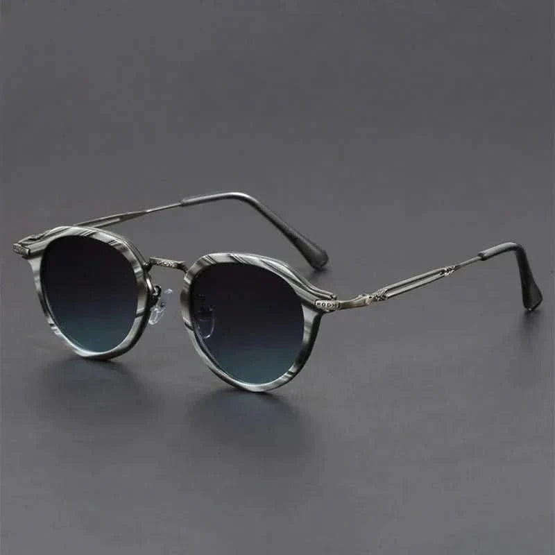 AXIS ROUND | Round Metal Detail Sunglasses | UV400 Anti-Reflective