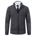 PRESTON | Refined Cable-Knit Zip Cardigan
