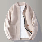 OLIVER | Ribbed Knit Zip Jacket