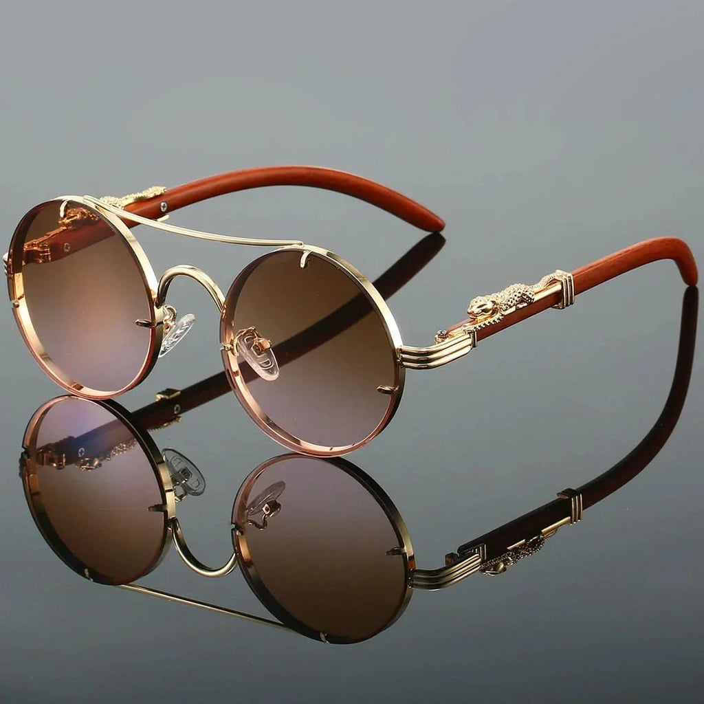 PANTHÈRE DORÉE | Gold Panther Sunglasses | UV400 Gradient