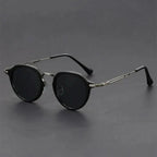 AXIS ROUND | Round Metal Detail Sunglasses | UV400 Anti-Reflective