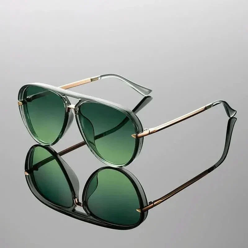 NOVA MINIMAL | Bold Color Gold Aviator Sunglasses | UV400