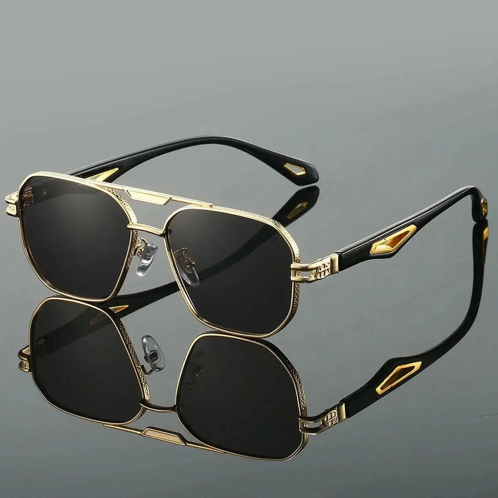 ORO EDGE | Gold Hexagonal Sunglasses | UV400 Gradient