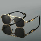 ORO EDGE | Gold Hexagonal Sunglasses | UV400 Gradient