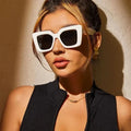 MILANA GLOSS | High-Gloss Geometric Sunglasses | UV400 Runway