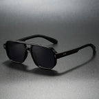 CALLEN VERGE | Clubmaster Square Sunglasses | UV400 Steel Hinge