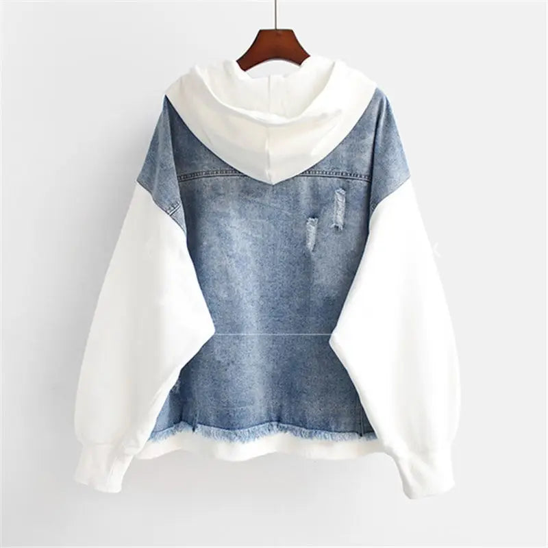 VIVIAN | Denim Hoodie Jacket