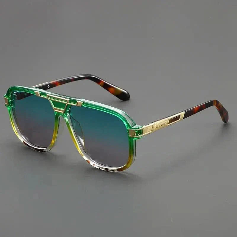 SAHARA GOLD | Smoked Gradient Square Sunglasses | UV400 Gold