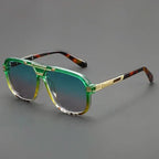 SAHARA GOLD | Smoked Gradient Square Sunglasses | UV400 Gold