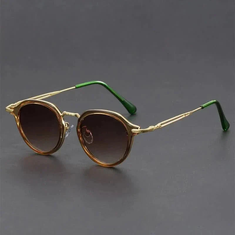 AXIS ROUND | Round Metal Detail Sunglasses | UV400 Anti-Reflective