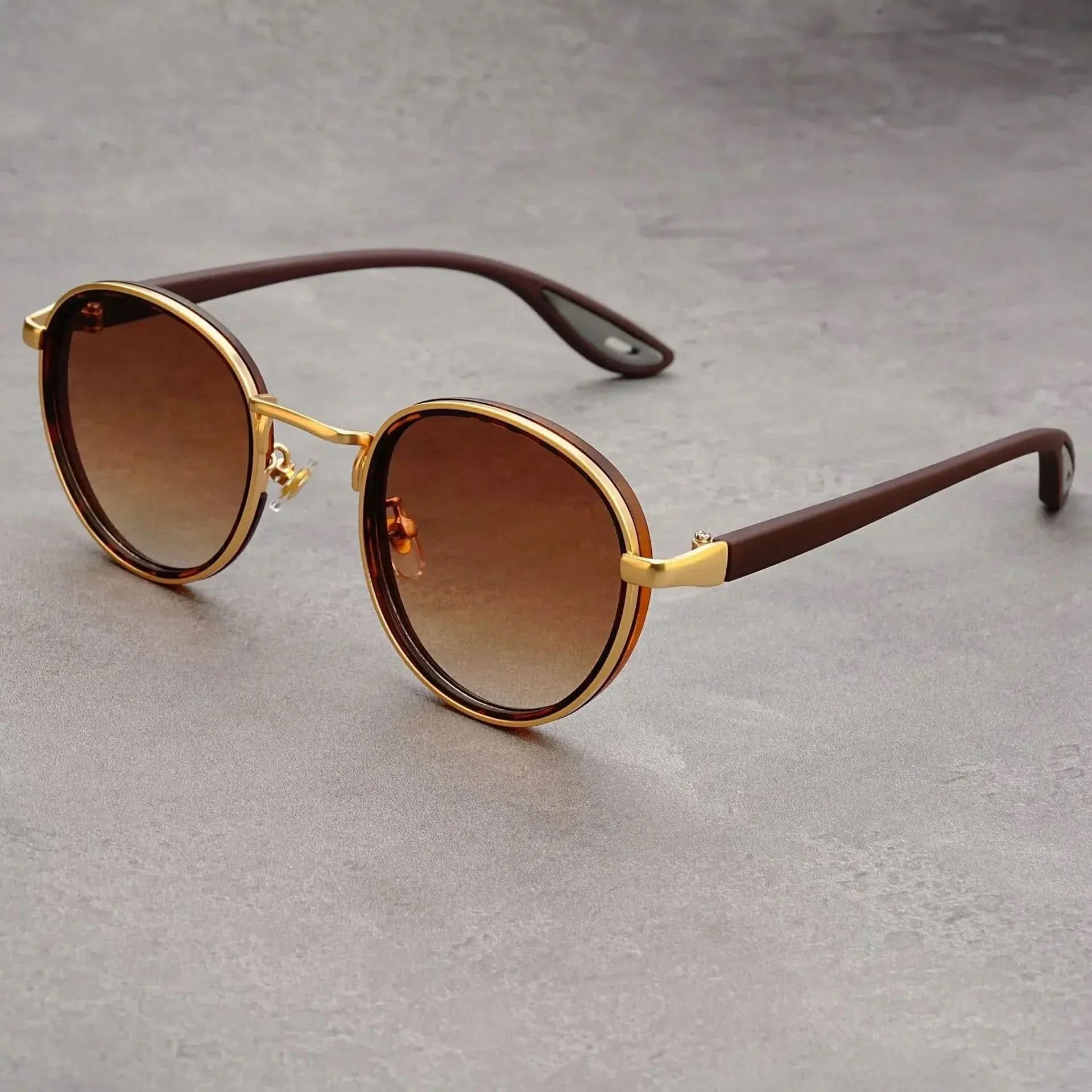 RIFT ORIGIN | Round Metal-Acetate Sunglasses | UV400