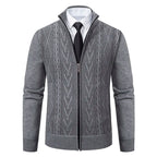 PRESTON | Refined Cable-Knit Zip Cardigan