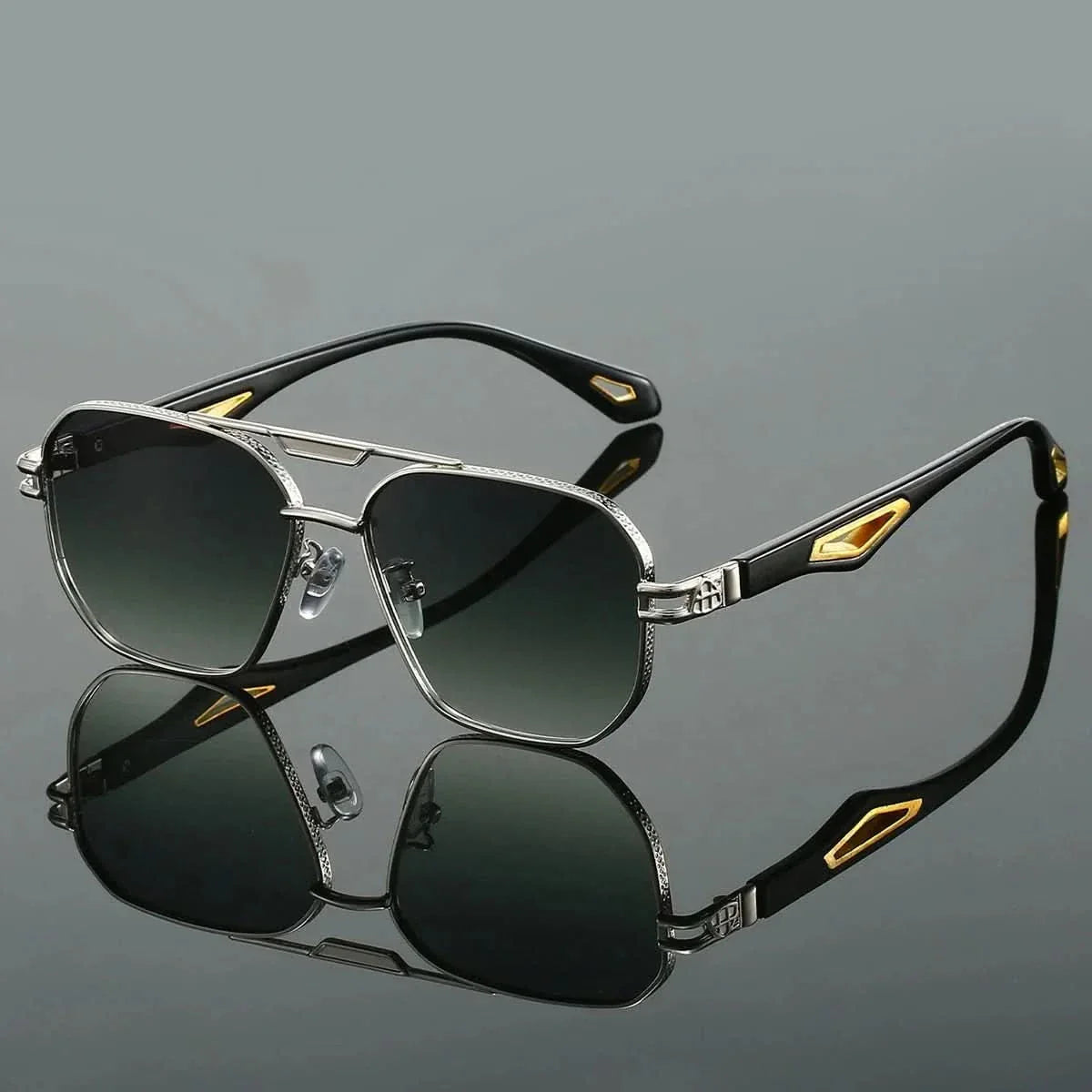 ORO EDGE | Gold Hexagonal Sunglasses | UV400 Gradient