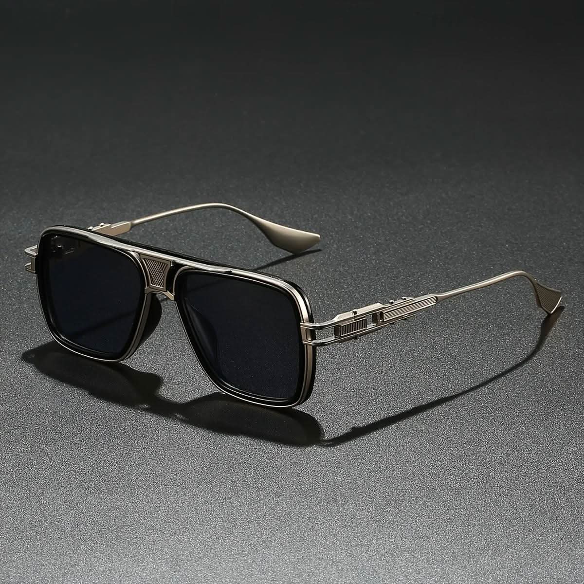 AVENTOR STEEL | Oversized Square Alloy Sunglasses | UV400
