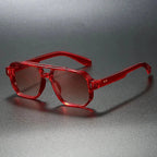 CALLEN VERGE | Clubmaster Square Sunglasses | UV400 Steel Hinge
