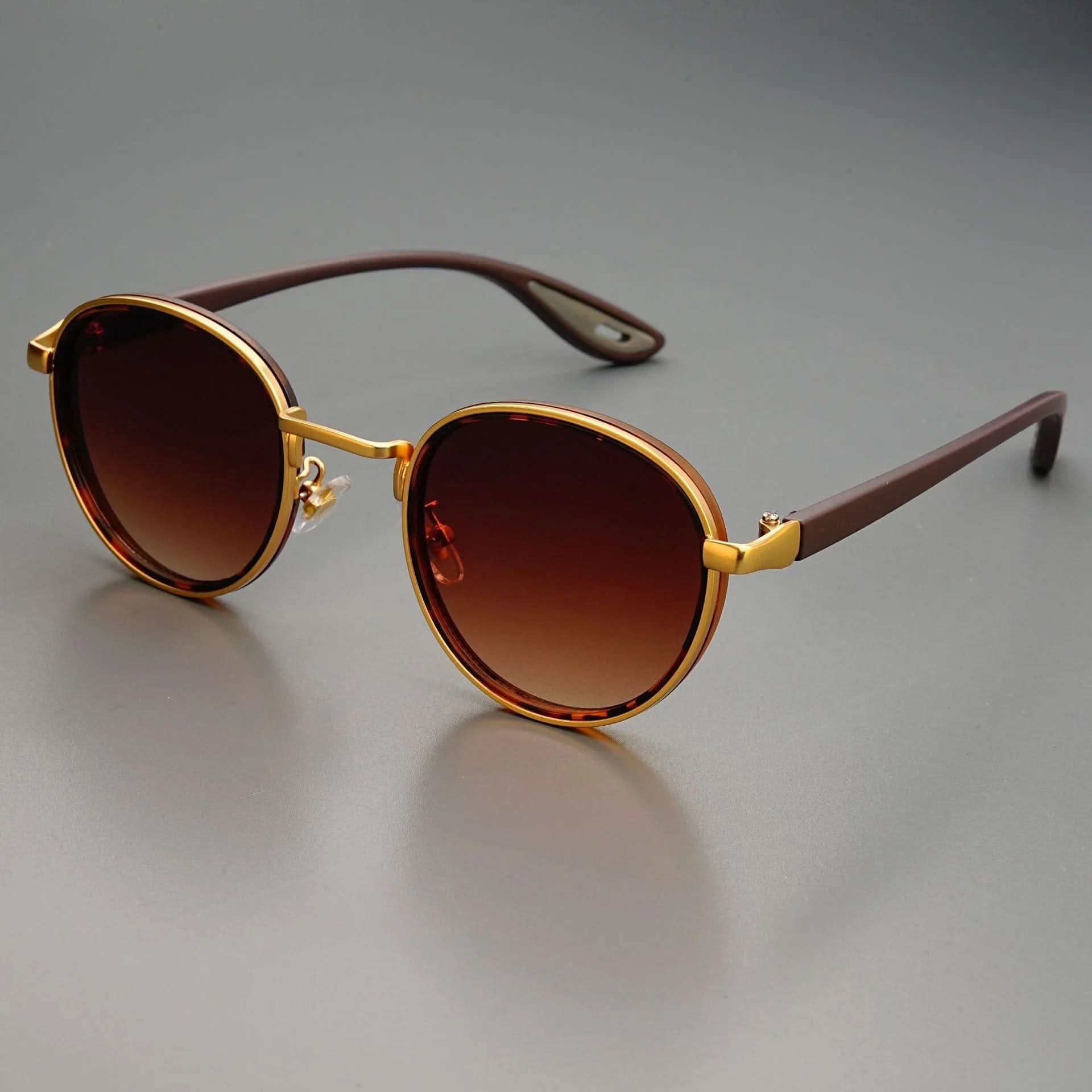 RIFT ORIGIN | Round Metal-Acetate Sunglasses | UV400
