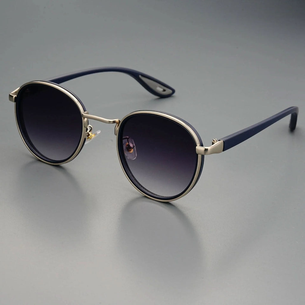 RIFT ORIGIN | Round Metal-Acetate Sunglasses | UV400