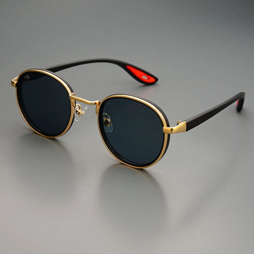 RIFT ORIGIN | Round Metal-Acetate Sunglasses | UV400