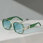 MEDUSA STONE | Gold Embossed Luxury Sunglasses | UV400 Olympia
