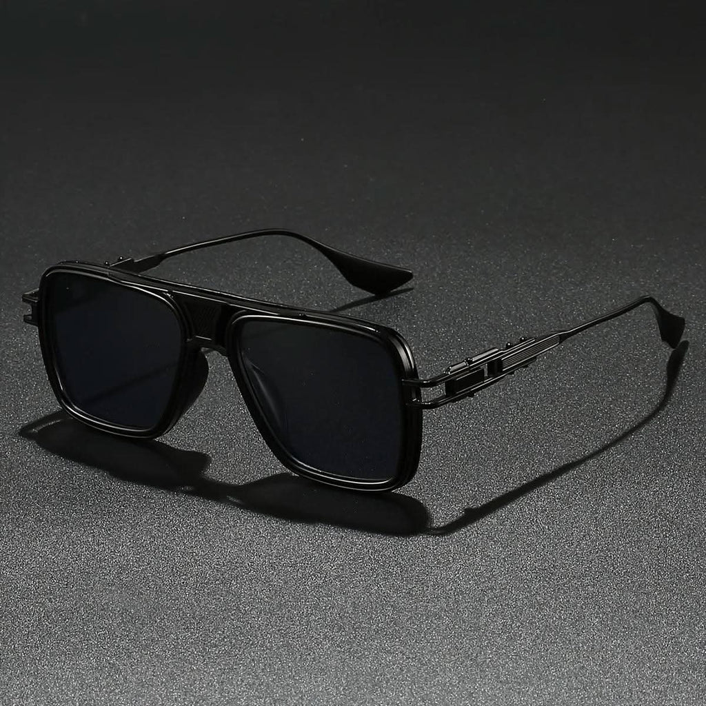 AVENTOR STEEL | Oversized Square Alloy Sunglasses | UV400