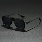 AVENTOR STEEL | Oversized Square Alloy Sunglasses | UV400