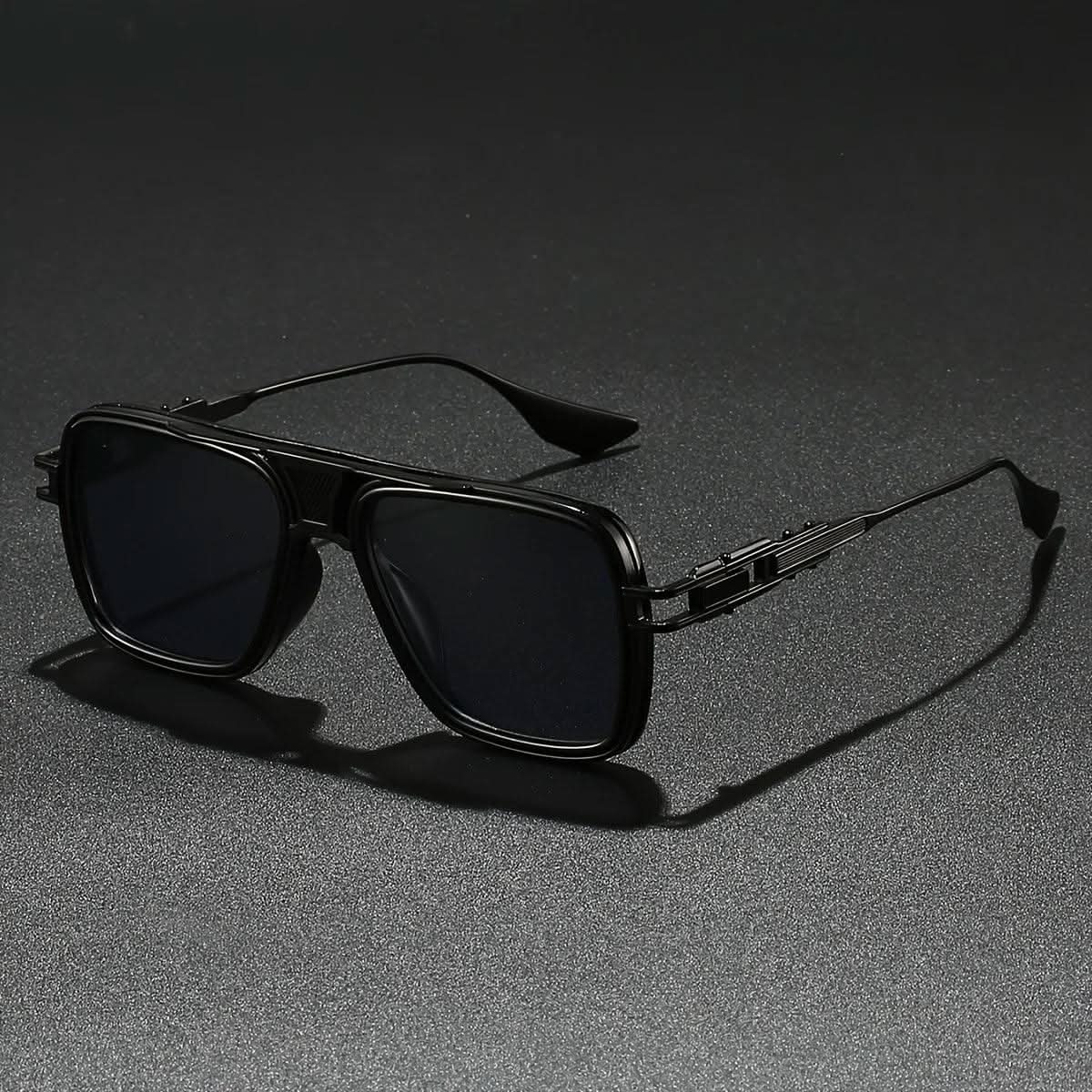 AVENTOR STEEL | Oversized Square Alloy Sunglasses | UV400