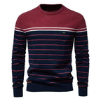 NATHAN | Refined Striped Knit Pullover
