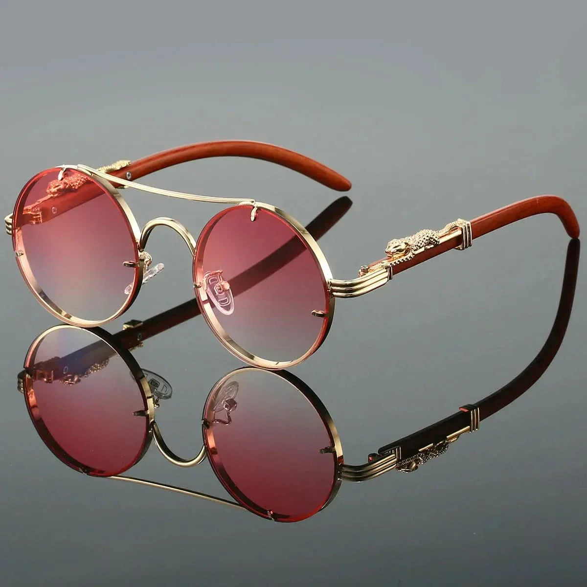 PANTHÈRE DORÉE | Gold Panther Sunglasses | UV400 Gradient