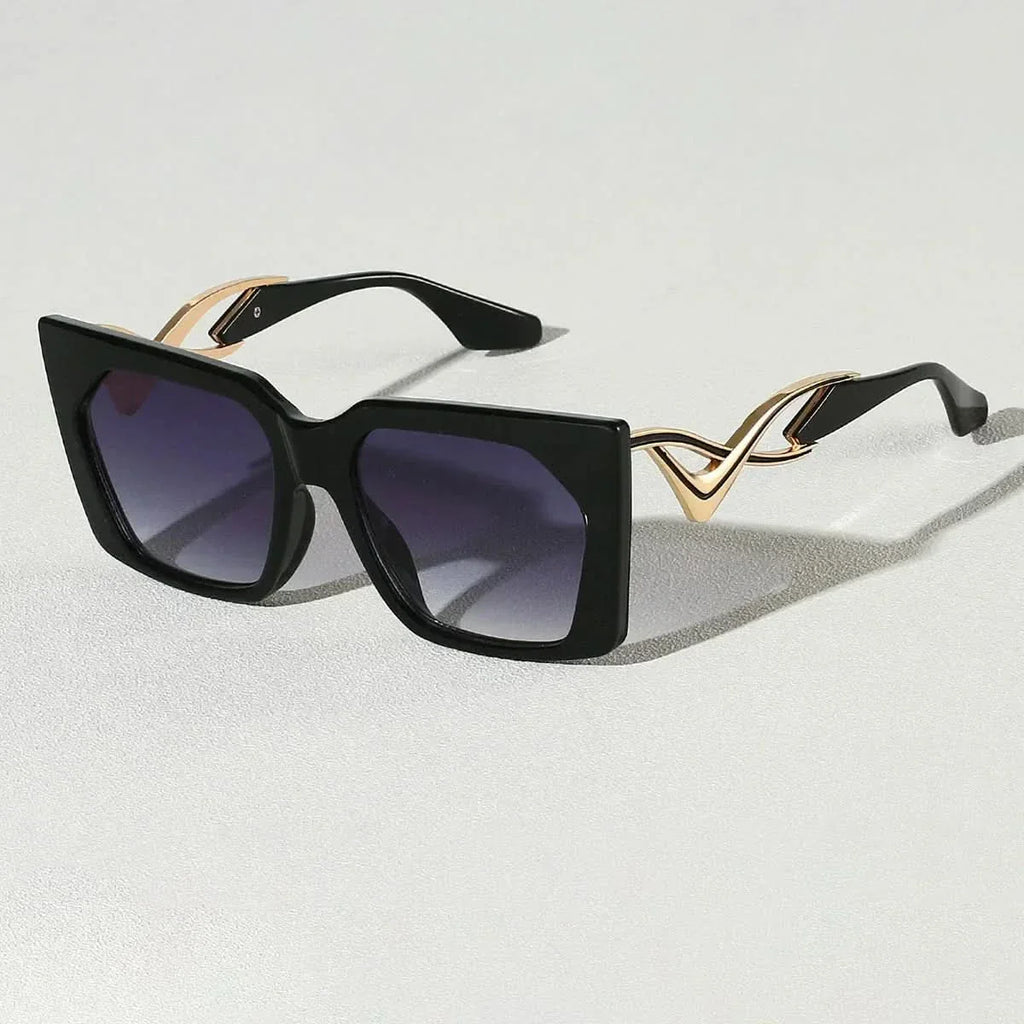 ISLA WAVE | Cat Eye Square Wave-Arm Sunglasses | UV400
