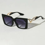 ISLA WAVE | Cat Eye Square Wave-Arm Sunglasses | UV400