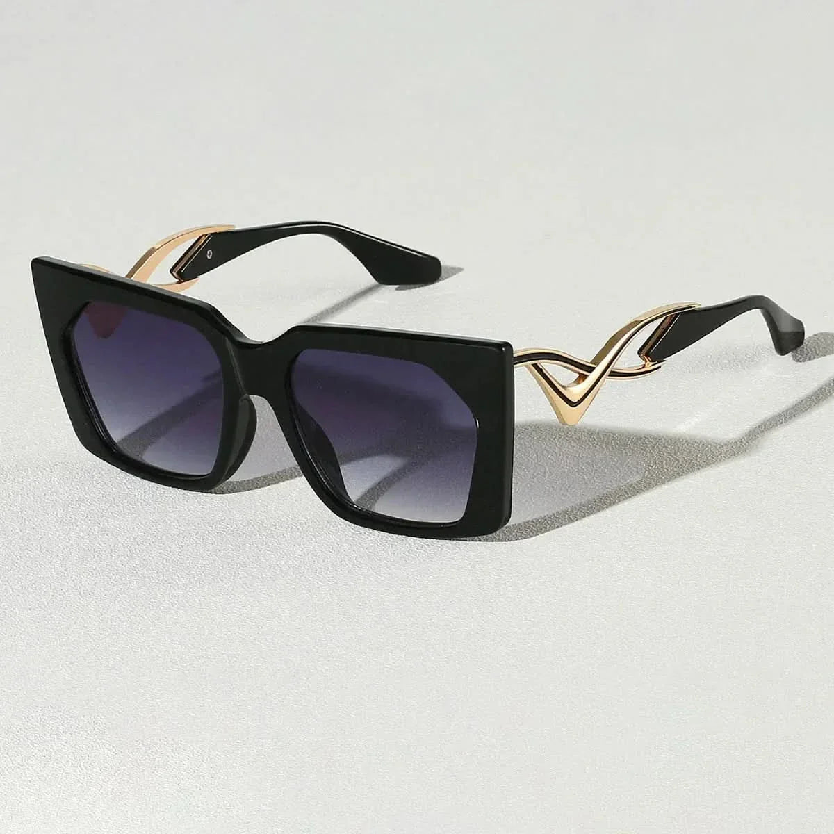 ISLA WAVE | Cat Eye Square Wave-Arm Sunglasses | UV400