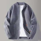 OLIVER | Ribbed Knit Zip Jacket