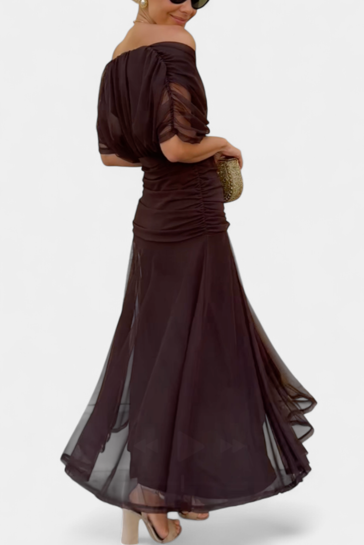 FREYA | Flowing Floral V Neck Dress