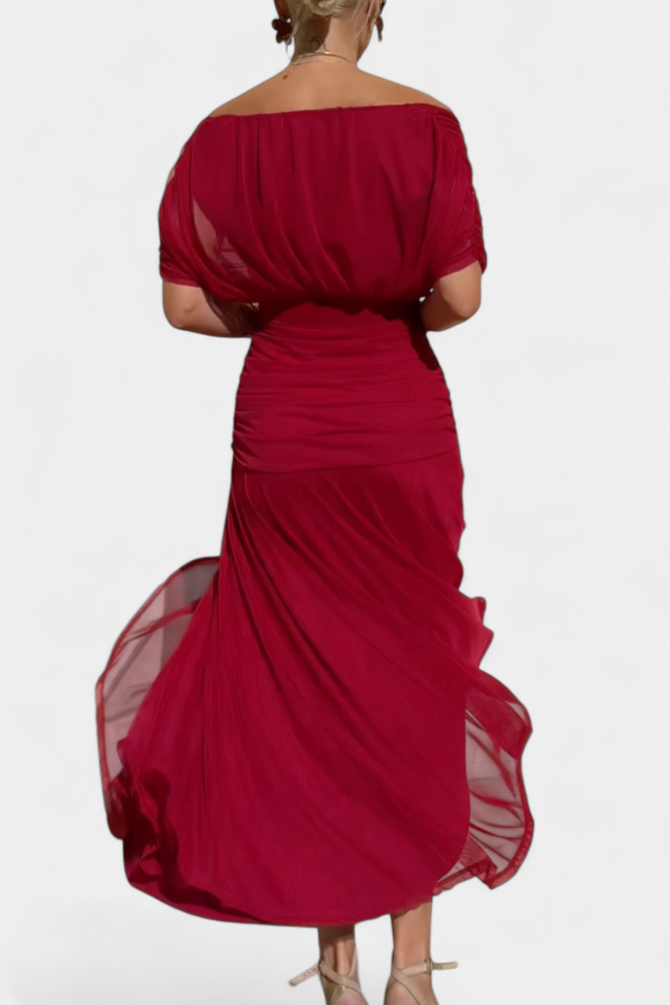 FREYA | Flowing Floral V Neck Dress