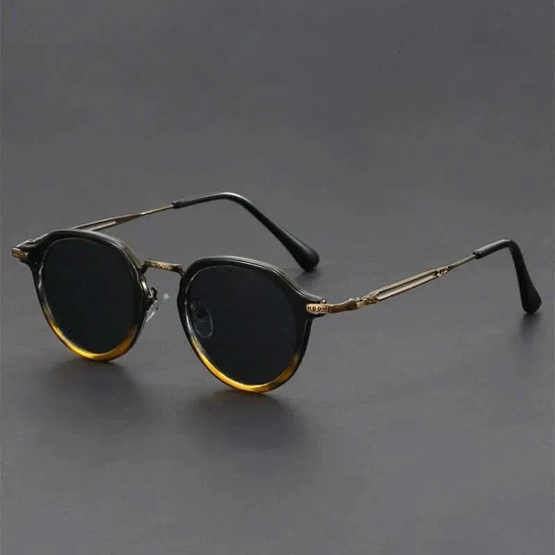AXIS ROUND | Round Metal Detail Sunglasses | UV400 Anti-Reflective
