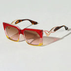 ISLA WAVE | Cat Eye Square Wave-Arm Sunglasses | UV400