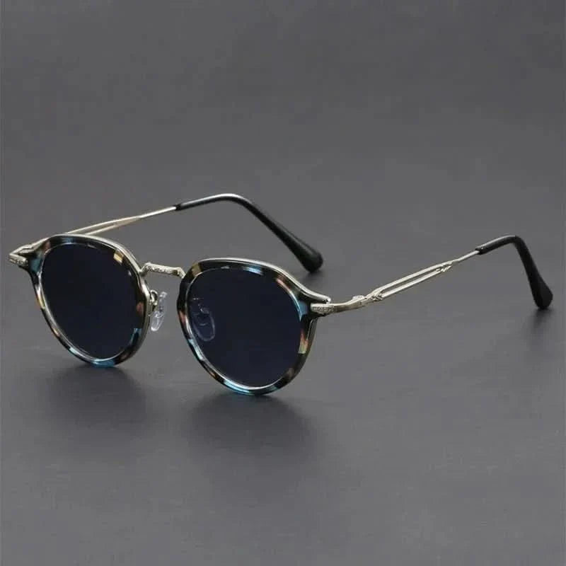 AXIS ROUND | Round Metal Detail Sunglasses | UV400 Anti-Reflective