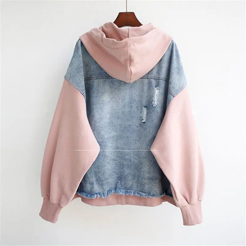 VIVIAN | Denim Hoodie Jacket