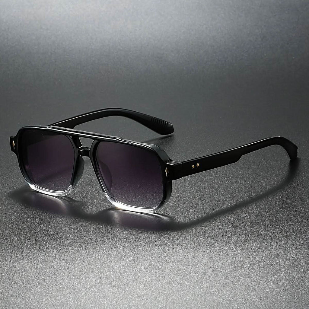 CALLEN VERGE | Clubmaster Square Sunglasses | UV400 Steel Hinge