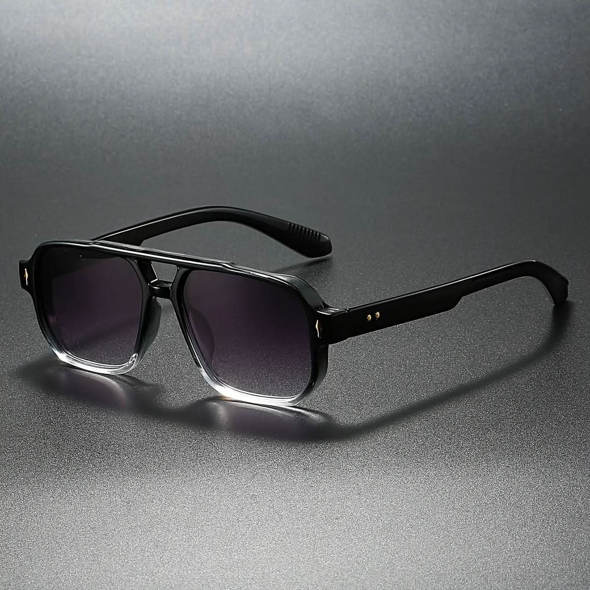 CALLEN VERGE | Clubmaster Square Sunglasses | UV400 Steel Hinge